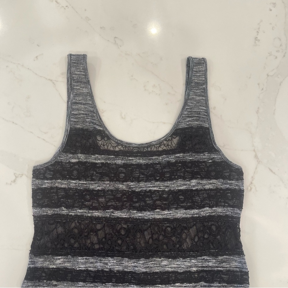 NWOT Free People black and grey maxi dress - Picture 13 of 13